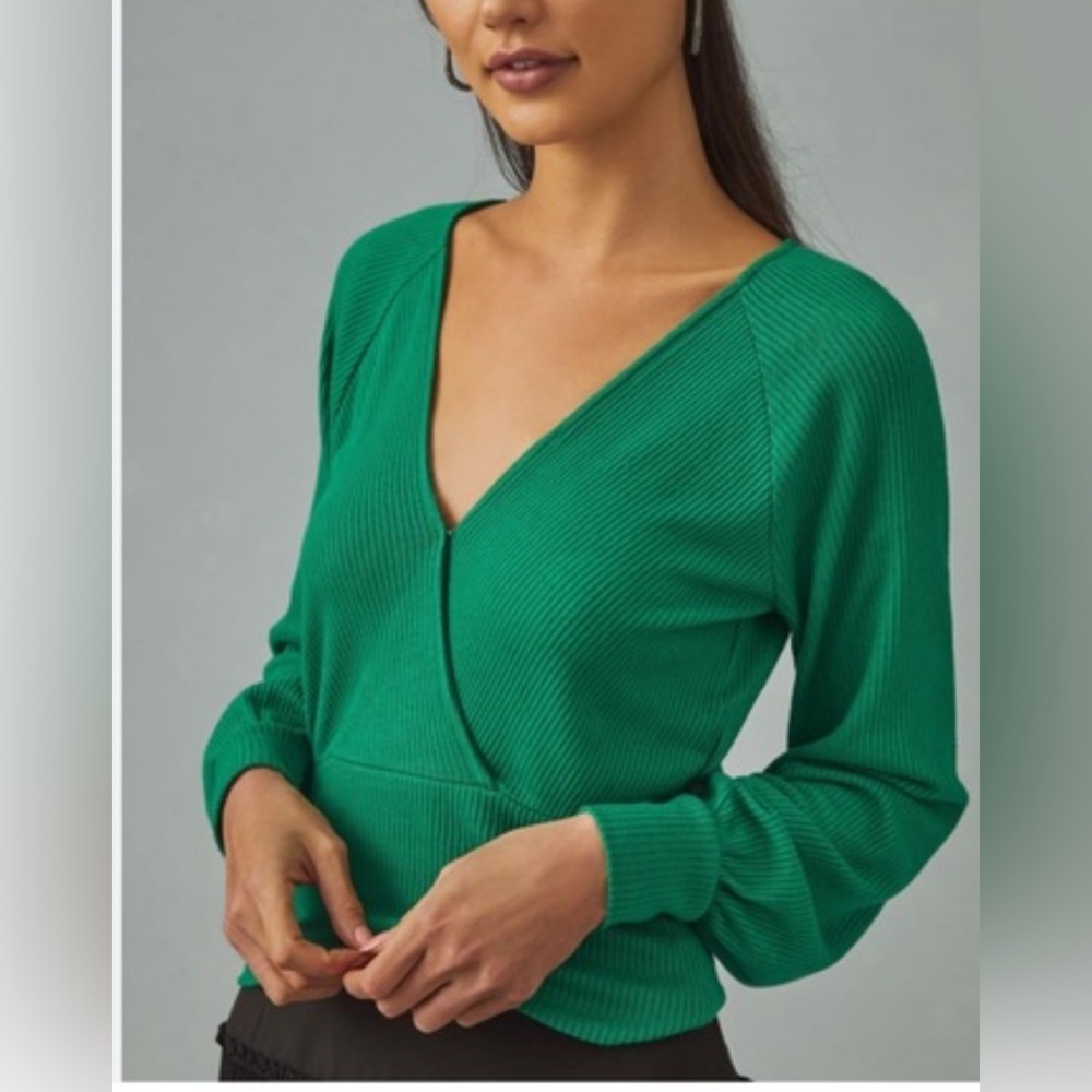 *BUNDLE ONLY* NWT ANTHROPOLOGIE Stylish Green Wrap Sweater